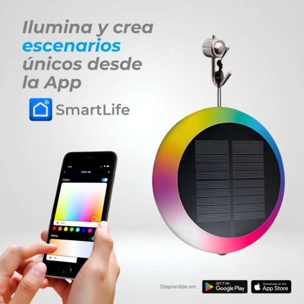 ESTACA SOLAR DE JARDIN INTELIGENTE RGB│LSGT│ISMART