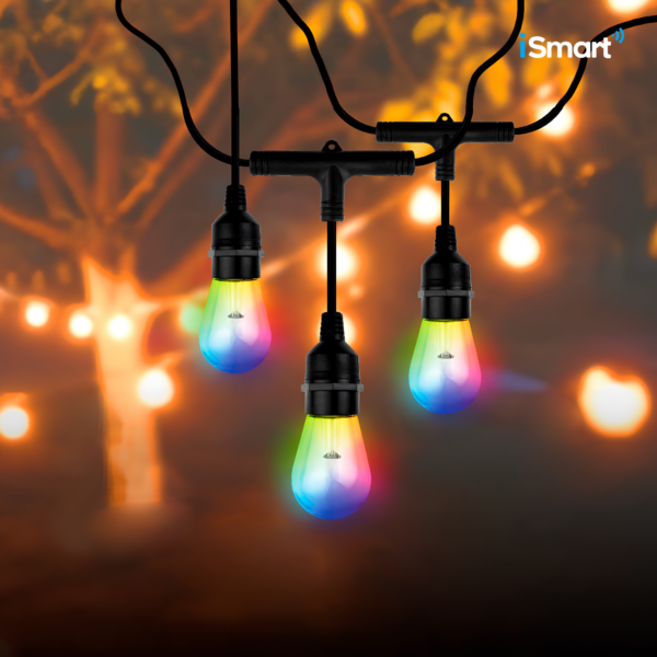 TIRA DE GUIRNALDAS INTELIGENTES PARA EXTERIOR RGB│LSB│ISMART
