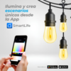 TIRA DE GUIRNALDAS INTELIGENTES PARA EXTERIOR RGB│LSB│ISMART